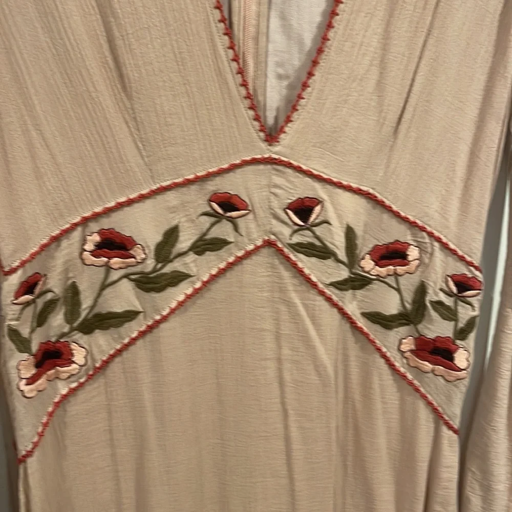 Chasing Unicorns Blush Pink Embroidered Maxi Dress - Picture 5 of 7